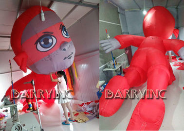 Ce cấp giấy chứng nhận ngoài trời khổng lồ quảng cáo inflatables đỏ inflatable anh hùng phim hoạt hình