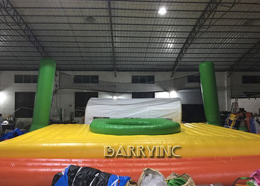 Tây Ban Nha thương mại cấp PVC Inflatable bóng chuyền bãi biển Bossaball tòa án cho băng ghế dự bị