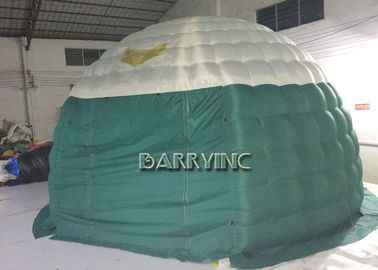 Green White Air Dome Quảng cáo Inflatable Lều PVC Vải Đối với Đảng / Sự kiện