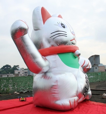 Sản phẩm quảng cáo bơm hơi chiều cao PVC 6m Mèo Fortune Phim hoạt hình tùy chỉnh