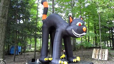 Giấy chứng nhận CE Ngoài trời khổng lồ quảng cáo Inflatables Black Cat Đối với lễ hội Halloween