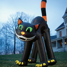 Giấy chứng nhận CE Ngoài trời khổng lồ quảng cáo Inflatables Black Cat Đối với lễ hội Halloween