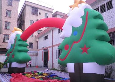 Oxford vải tùy chỉnh quảng cáo Inflatables Christmas Tree / Arch cho lễ hội