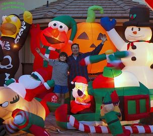 Sản phẩm quảng cáo Inflatable đầy màu sắc Trang trí Giáng sinh ngoài trời Inflatable