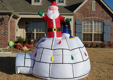 Giáng sinh trang trí quảng cáo Inflatables Big Red Santa Claus và lều