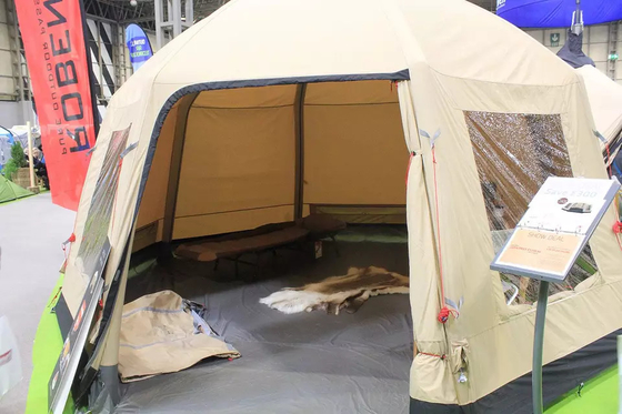 8 Người Lều Cắm Trại Không Thấm Nước Cắm Trại Gia Đình Ngoài Trời Canvas Glamping Tent