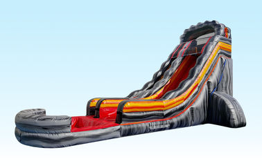 Custom Made xám Giant Inflatable Slide, thổi lên Slide nước cho người lớn