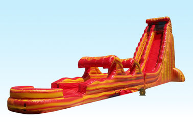 Singel Lane 31ft Cali Flame Inflatable Slides nước khổng lồ dài hình cho sự kiện