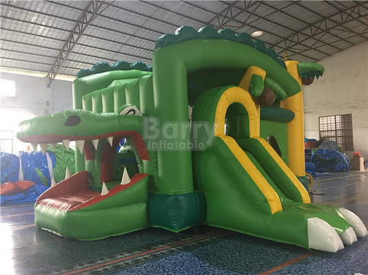 Tổ hợp trượt bơm hơi PVC thương mại Party Moon Castle Bounce And Slide