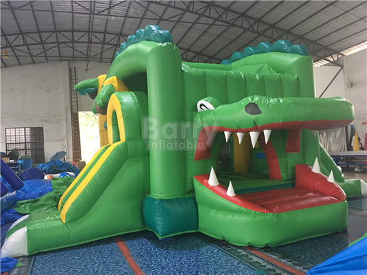 Tổ hợp trượt bơm hơi PVC thương mại Party Moon Castle Bounce And Slide