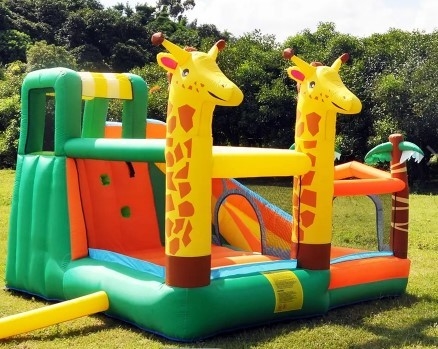 0,55mm PVC Inflatable Trampoline Jumping Castle Deer Công viên giải trí bơm hơi