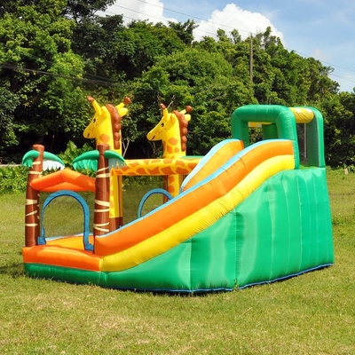0,55mm PVC Inflatable Trampoline Jumping Castle Deer Công viên giải trí bơm hơi