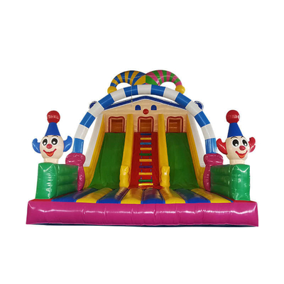Đầy màu sắc cấp thương mại trượt nước cho thuê trượt nước Bouncy Party Slides