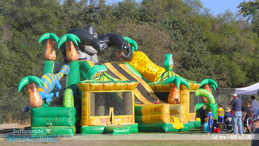 Giant King Kong Inflatable Combo Childrens Lâu Đài Bouncy Với Slide