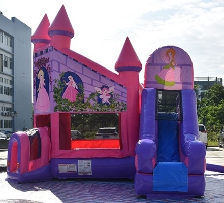 Bouncer bơm hơi cho trẻ mới biết đi bằng nhựa PVC 0,55mm với chủ đề Slide Princess