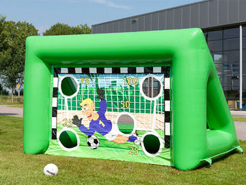 Trò chơi thể thao ngoài trời Inflatable Trẻ em di động Bóng đá Inflatable Mục tiêu bóng đá