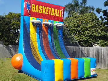 0.55 PVC Tarpaulin Inflatable Trò chơi tương tác Bơm hơi khổng lồ bóng rổ Hoop