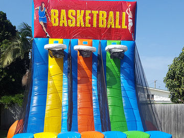 0.55 PVC Tarpaulin Inflatable Trò chơi tương tác Bơm hơi khổng lồ bóng rổ Hoop