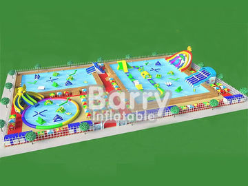 Thiết kế mới xách tay inflatable công viên nước sân chơi với voi trượt công viên cho mùa hè