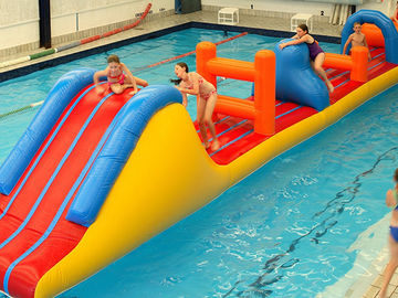 0.9mm PVC Inflatable Aqua Park Nước Inflatable Khóa học trở ngại cho trẻ em