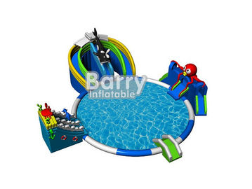 Nhập khẩu từ trung quốc inflatable công viên giải trí trò chơi, seaworld inflatable công viên nước trượt hồ bơi