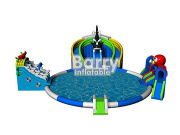 Nhập khẩu từ trung quốc inflatable công viên giải trí trò chơi, seaworld inflatable công viên nước trượt hồ bơi