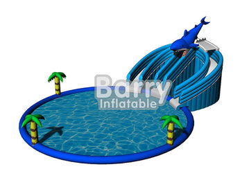 Mùa hè Inflatable Trò Chơi Nước Đồ Chơi Dolphin Inflatable Công Viên Giải Trí Cho Trẻ Em / Người Lớn