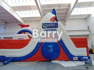 Người lớn Inflatable khổng lồ thổi lên các khóa học trở ngại Khóa học 30 X 8 X 7m 0.9mm PVC