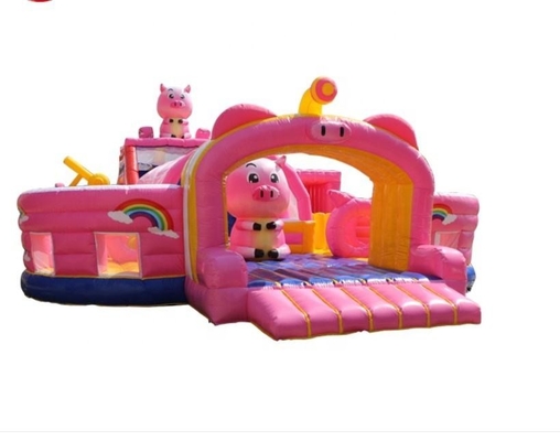 Chủ đề động vật Tiệc sinh nhật Nhà Bouncy bơm hơi Pig Kids Jumping Bouncer