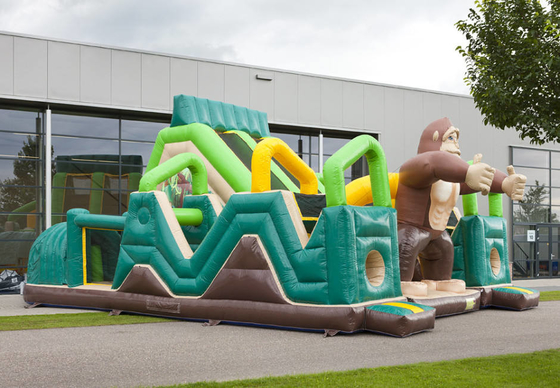 0,55mm PVC Party Castle Bounce House Inflatable Jungle Battle Bouncer