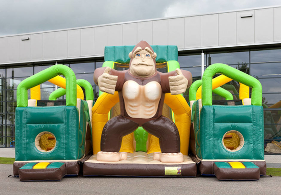 0,55mm PVC Party Castle Bounce House Inflatable Jungle Battle Bouncer