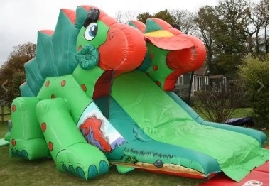 Đơn vị kích thước thổi nước trượt Dinosaur Bounce House cho trẻ em