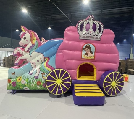 Chủ đề phim hoạt hình Bounce House Slide Combo Unicorn Horse Bouncy Castle Slides