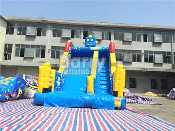Trẻ em nhỏ Robot Inflatable trượt khô cho công viên giải trí / kinh doanh cho thuê