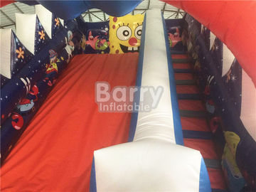 Chuyên nghiệp Spongebob Trượt Inflatable thương mại chống cháy cho trẻ em Sân chơi