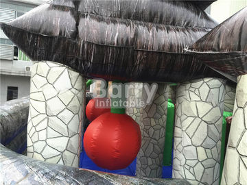 Mùa hè trò chơi nước Jungle theo chủ đề Inflatable thổi lên công viên nước với Slide Trung tâm