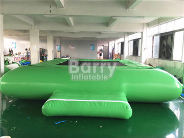 Màu xanh lá cây Nước Inflatable Đồ Chơi Nước Trampoline Cho Nổi Công Viên Nước Thiết Bị
