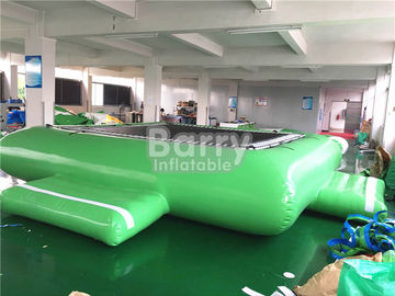 Màu xanh lá cây Nước Inflatable Đồ Chơi Nước Trampoline Cho Nổi Công Viên Nước Thiết Bị