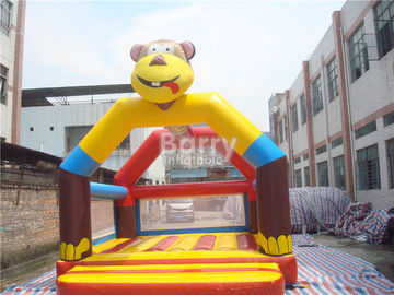 Khỉ Inflatable mặt trăng trả lại, tùy chỉnh nhảy nhà bounce cho trẻ em