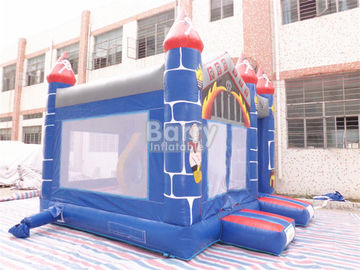 0.55mm PVC Castle Bounce House / Nhà Jumpy Với Slide Chứng nhận CE