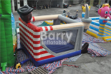 Ngoài trời / trong nhà Pirate Kids Inflatable Bouncer Jumping Nhà Fade Proof