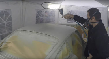 Ô tô Mini Ngoài Trời Di Động Xe Di Động Inflatable Spray Paint Booth Màu Trắng