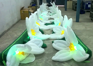 Sản phẩm quảng cáo Inflatable hoa khổng lồ với đèn LED, Chuỗi trang trí hoa Inflatable