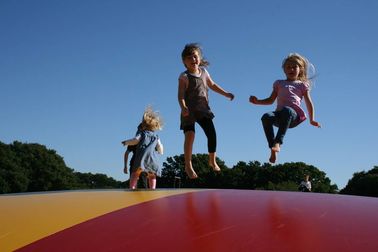 Trò Chơi vui nhộn Đồ Chơi Inflatable Nhảy Gối, Inflatable Bouncy Pad Cho Trẻ Em Chơi