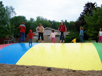 Trò Chơi vui nhộn Đồ Chơi Inflatable Nhảy Gối, Inflatable Bouncy Pad Cho Trẻ Em Chơi