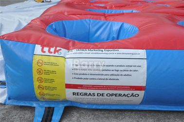 Inflatable trở ngại cuộc đua, inflatables 5k trở ngại nệm chạy kích thước 20x10x1.2m