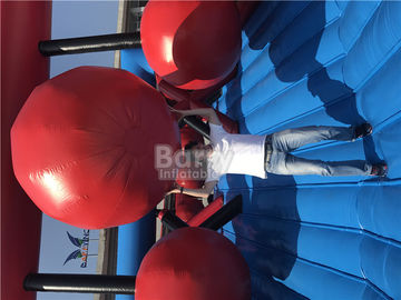 Plato PVC Tarpaulin Insane Thể Thao Inflatable Trở Ngại Tất Nhiên Trò Chơi Wrecking Bóng Inflatable 5 K