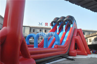 Điên Fun Inflatable 5k Chạy Kết thúc Line, Khóa học chướng ngại vật inflatable khổng lồ cho người lớn
