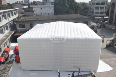 Trắng 15x15 M Lều Bơm Hơi, Custom Made Led Inflatable Đảng Tent Cube Cho Tổ Chức Sự Kiện