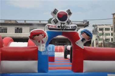 Tùy chỉnh Inflatable Toddler Sân chơi, Inflatable đặc biệt Fun City Boxing Bull Theme
